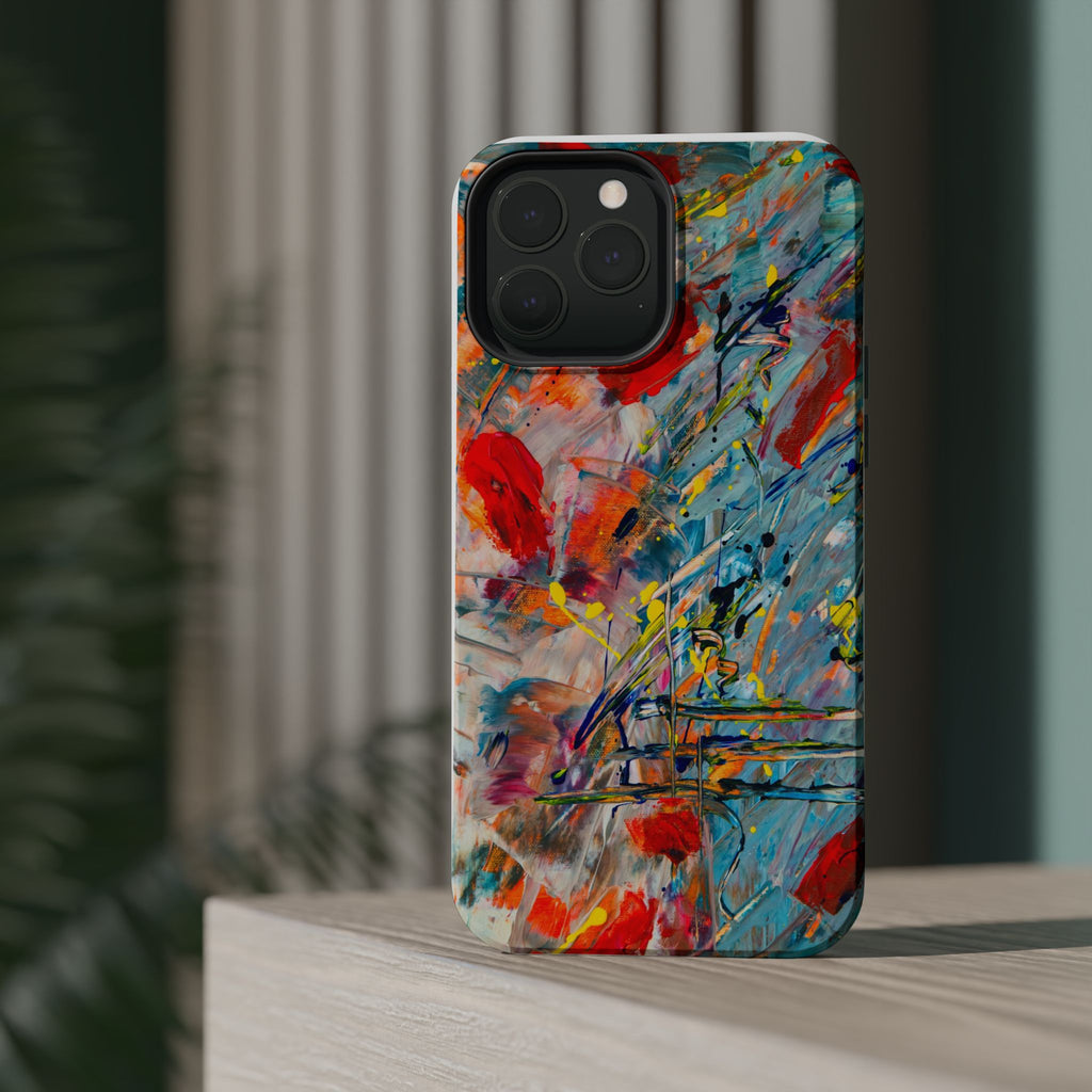 Vibrant Magnetic Phone Cases for Art Lovers, Colorful Phone Protection, Unique Gift for Creatives, Customizable Tech Cases