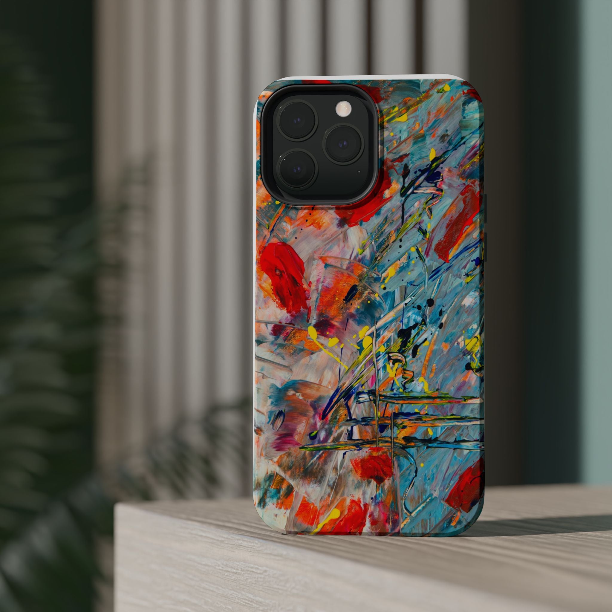 Vibrant Magnetic Phone Cases for Art Lovers, Colorful Phone Protection, Unique Gift for Creatives, Customizable Tech Cases