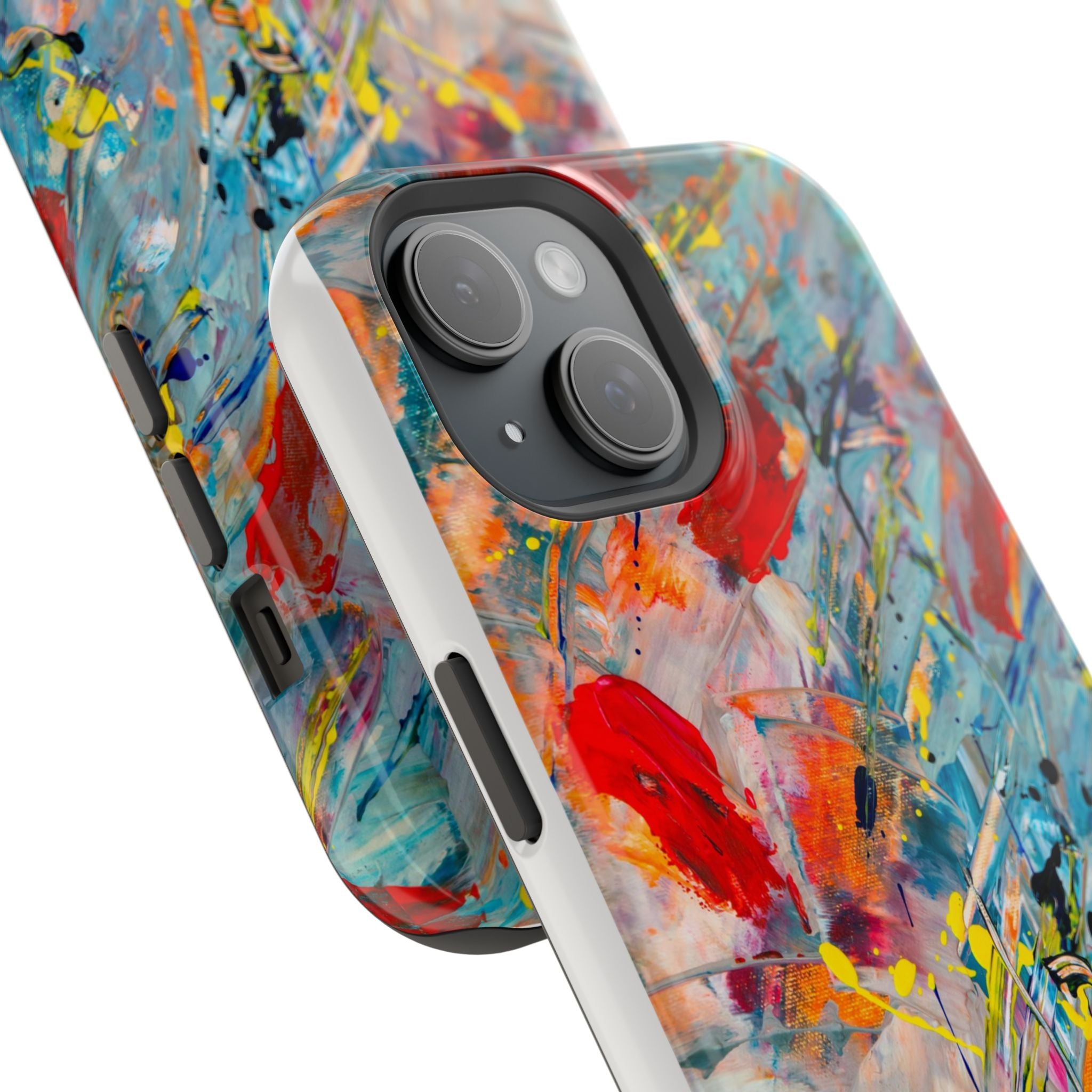 Vibrant Magnetic Phone Cases for Art Lovers, Colorful Phone Protection, Unique Gift for Creatives, Customizable Tech Cases