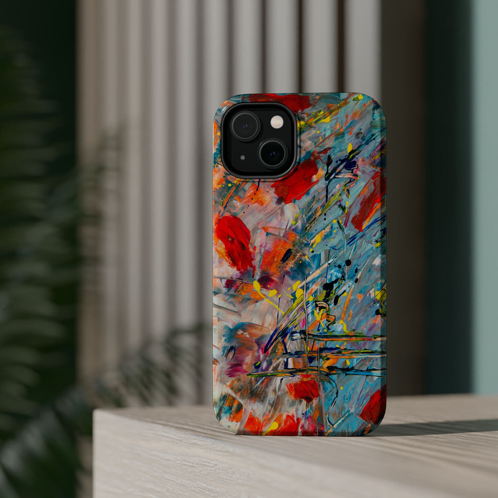 Vibrant Magnetic Phone Cases for Art Lovers, Colorful Phone Protection, Unique Gift for Creatives, Customizable Tech Cases