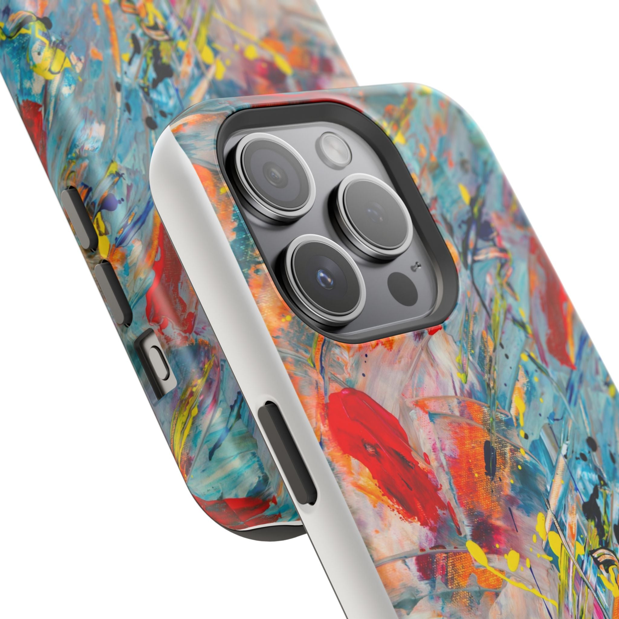 Vibrant Magnetic Phone Cases for Art Lovers, Colorful Phone Protection, Unique Gift for Creatives, Customizable Tech Cases