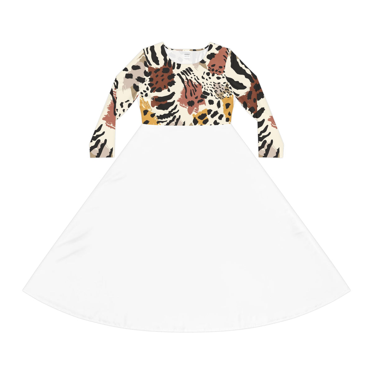 Boho Chic Women's Long Sleeve Dance Dress, Perfect for Parties, Dance Recitals, Spring Gatherings, Floral Print Dress, Stylish Casual Wear
