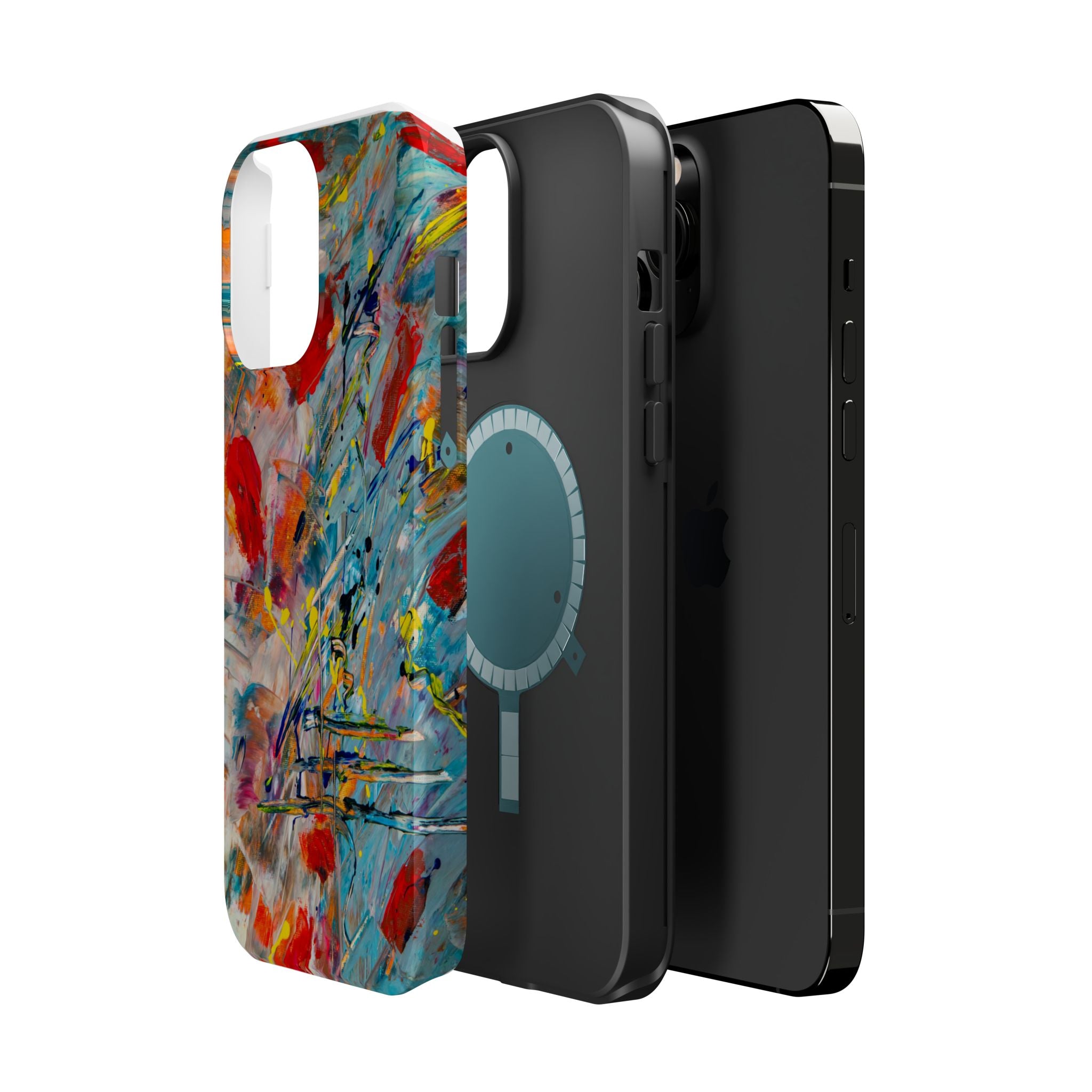 Vibrant Magnetic Phone Cases for Art Lovers, Colorful Phone Protection, Unique Gift for Creatives, Customizable Tech Cases