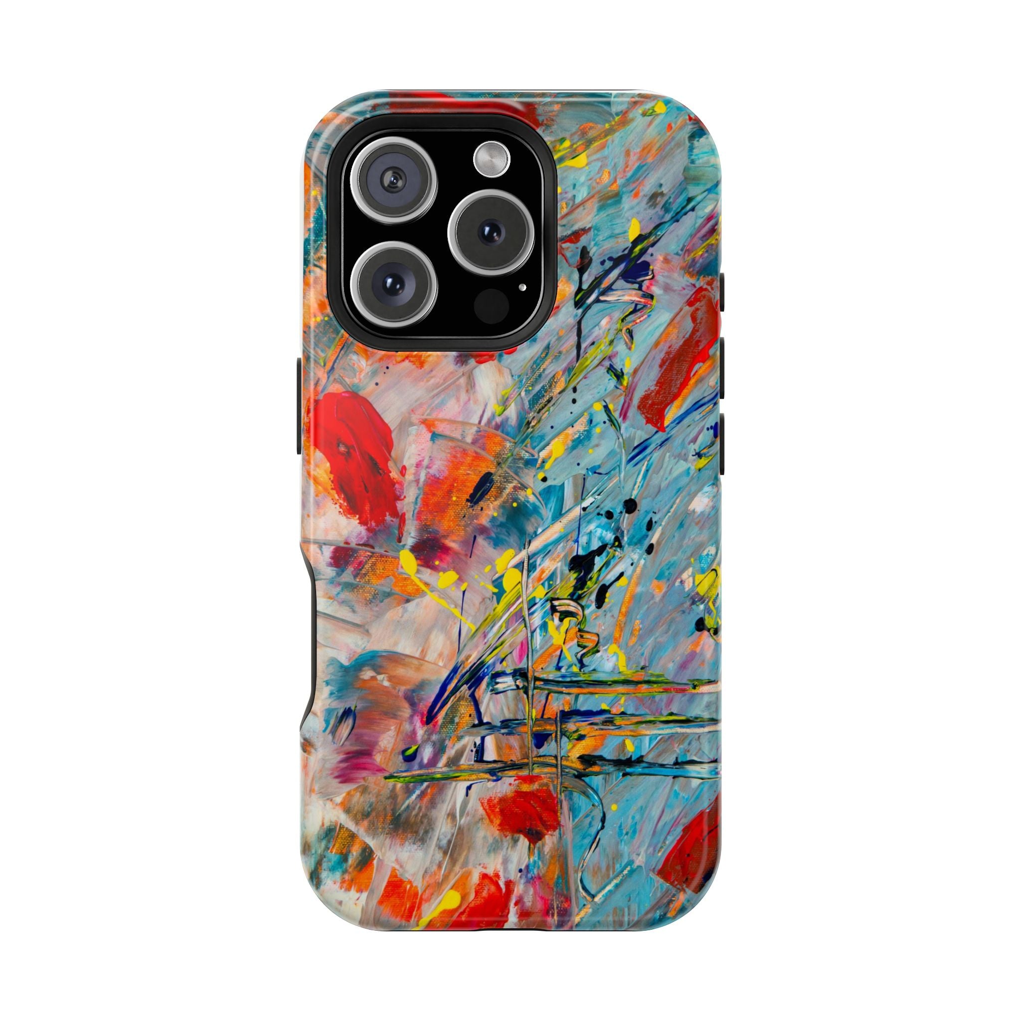 Vibrant Magnetic Phone Cases for Art Lovers, Colorful Phone Protection, Unique Gift for Creatives, Customizable Tech Cases