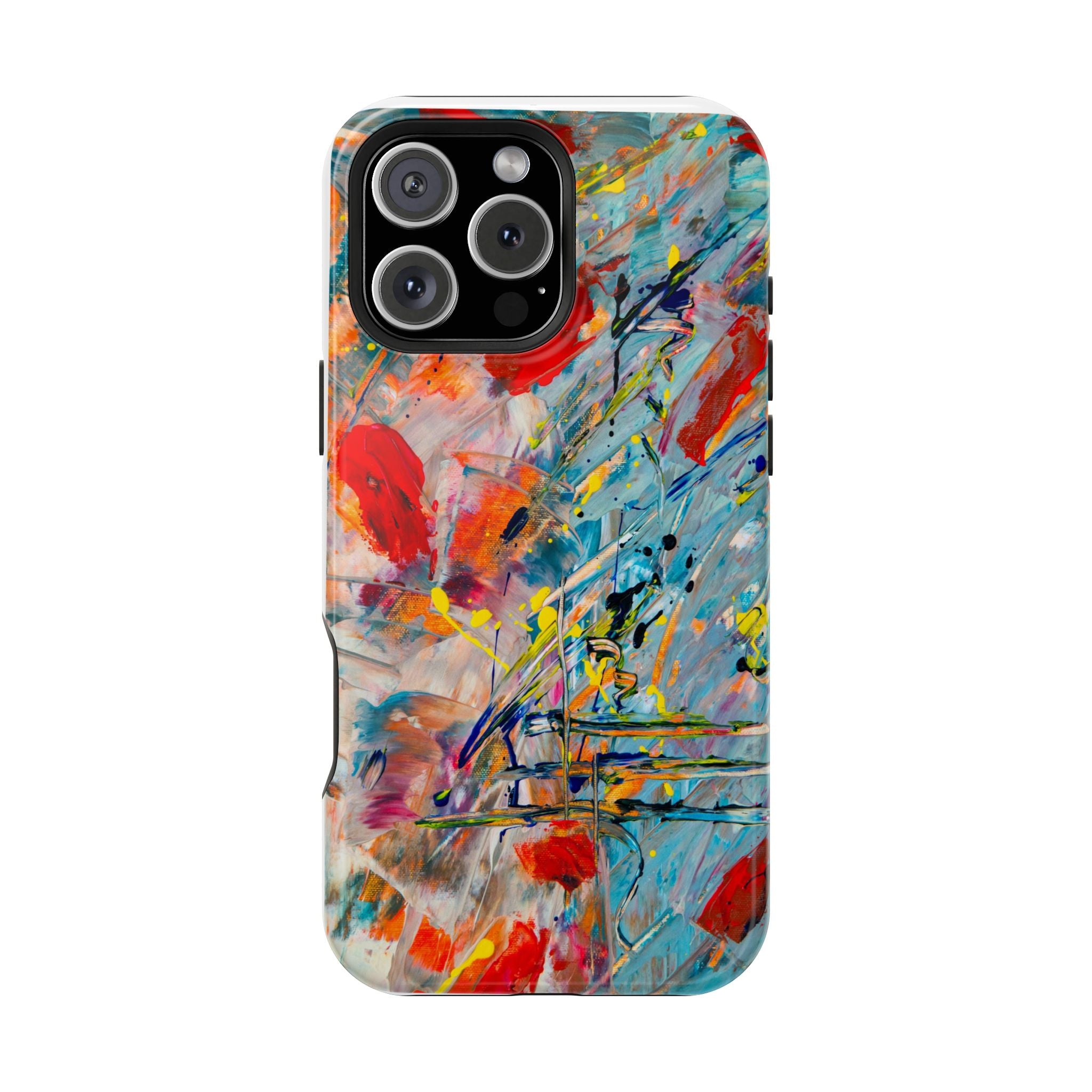 Vibrant Magnetic Phone Cases for Art Lovers, Colorful Phone Protection, Unique Gift for Creatives, Customizable Tech Cases