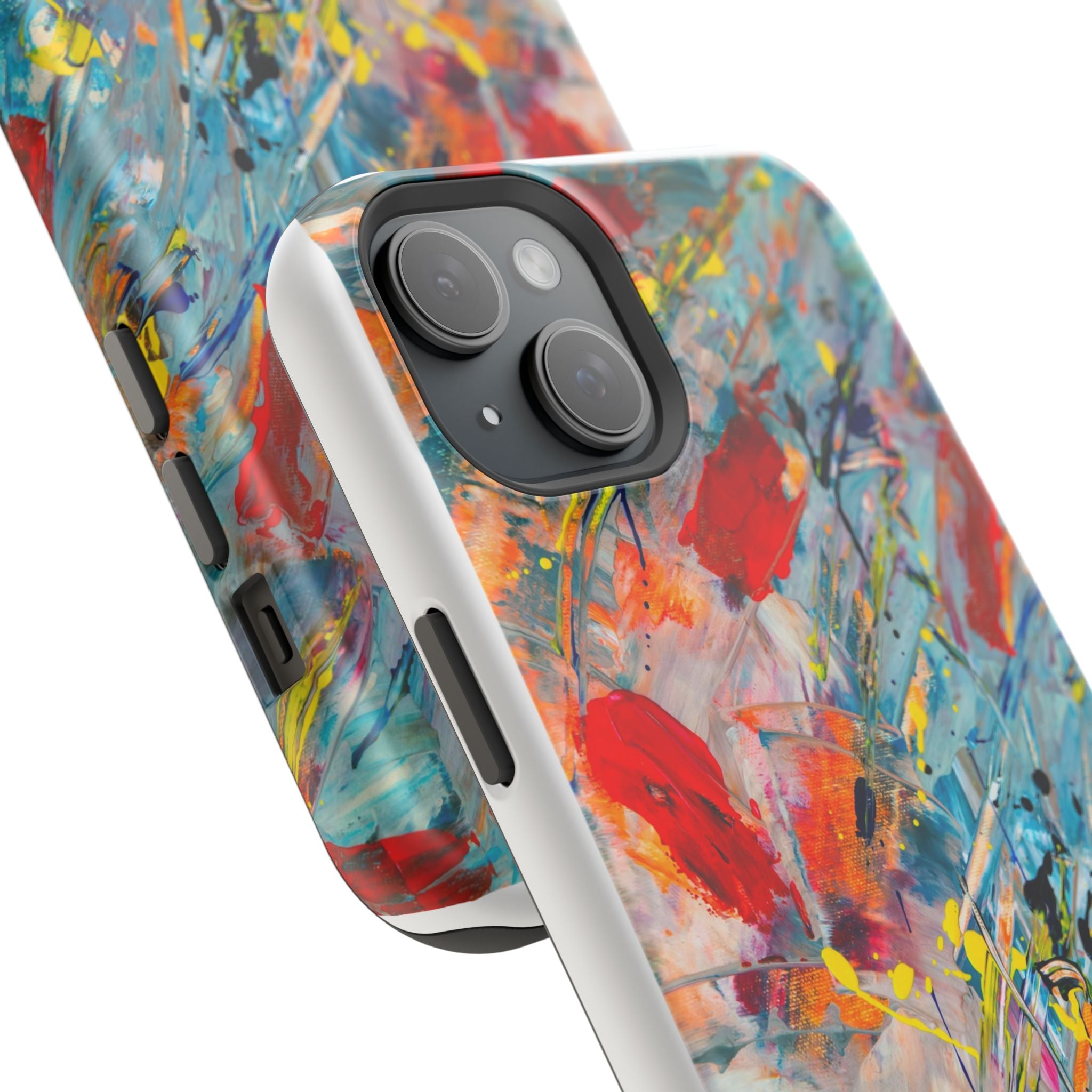 Vibrant Magnetic Phone Cases for Art Lovers, Colorful Phone Protection, Unique Gift for Creatives, Customizable Tech Cases