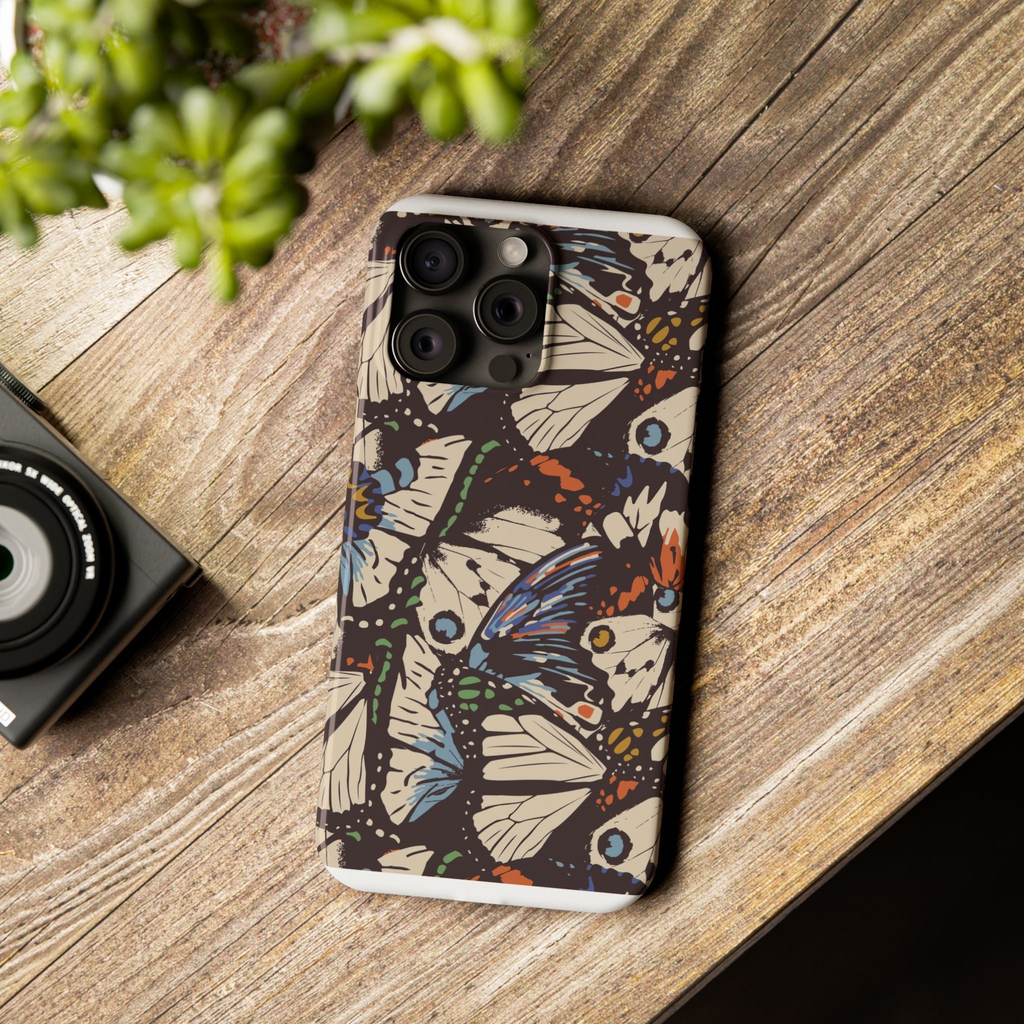 Butterfly Slim Phone Cases - Eco-Friendly, Stylish Gift for Nature Lovers, Unique Phone Protector, Birthday Gift, Trendy Design