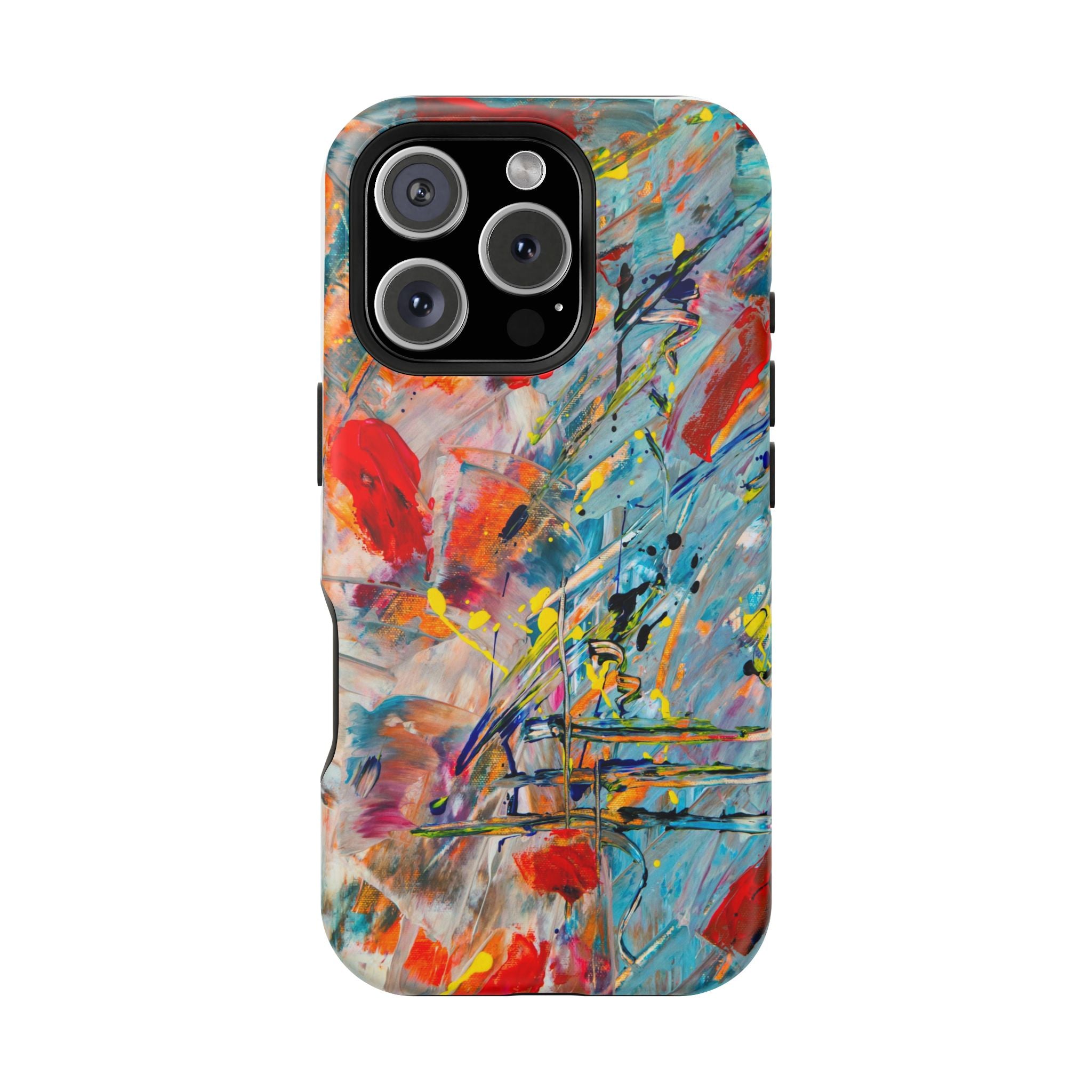 Vibrant Magnetic Phone Cases for Art Lovers, Colorful Phone Protection, Unique Gift for Creatives, Customizable Tech Cases